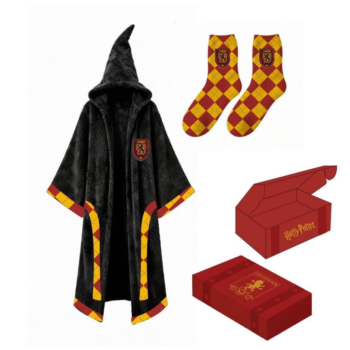 HARRY POTTER - Gryffindor Fleece Cape Socks Gift Set - Figurine